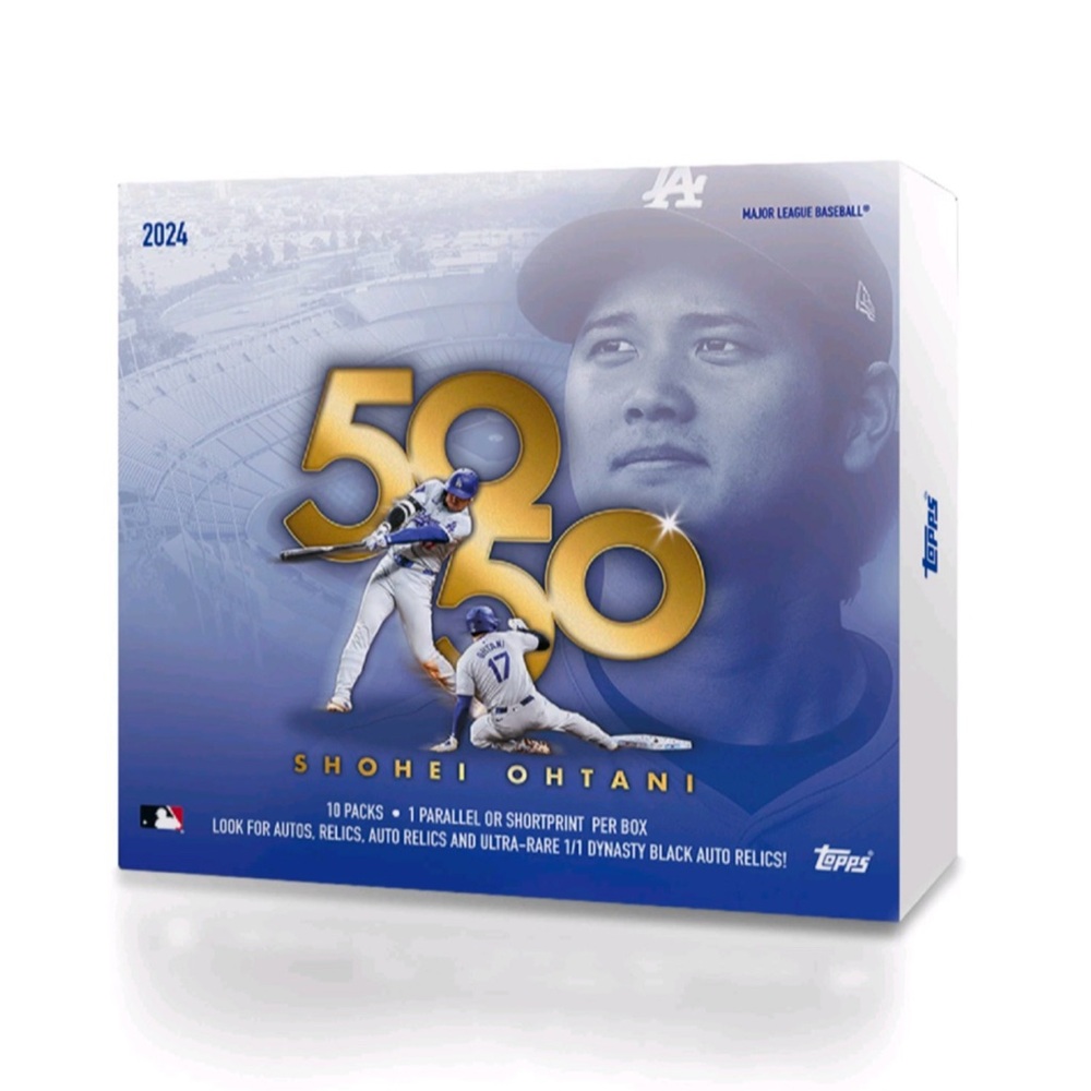 2024 Topps 50/50: Shohei Ohtani – 10-Packs comes with Box **unsealed**